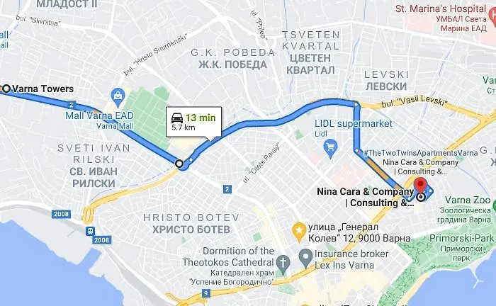 New The Twins Two-bedroom, 3 At 15 Tsani Ginchev Street, Floor 2 *