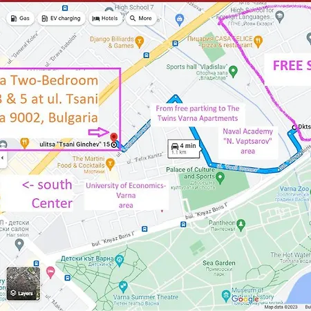 New The Twins Two-bedroom, 3 At 15 Tsani Ginchev Street, Floor 2 Varna