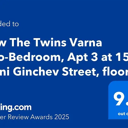 New The Twins Two-bedroom, 3 At 15 Tsani Ginchev Street, Floor 2 Apartman *
