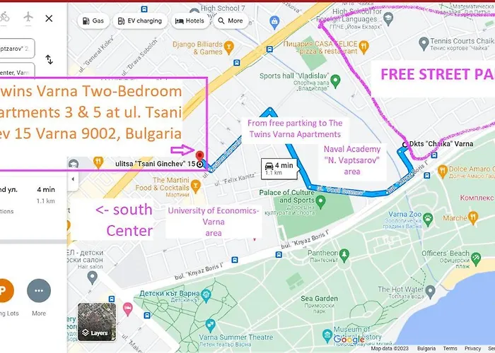 New The Twins Two-bedroom, 3 At 15 Tsani Ginchev Street, Floor 2 Varna